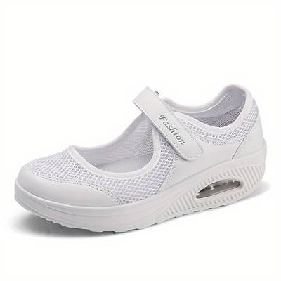 Chaussures Orthopédiques Blanches à Scratch Confort Plus - Alliez Style et Bien-être