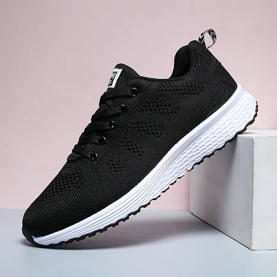Baskets Orthopédiques Légères et Respirantes - Sneakers Noir Unisexes pour le Sport et le Quotidien
