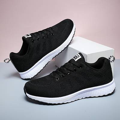 Baskets Orthopédiques Légères et Respirantes - Sneakers Noir Unisexes pour le Sport et le Quotidien