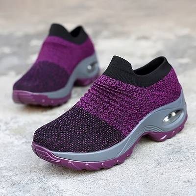 Baskets Orthopédiques Violettes pour Femmes avec Coussin d'Air - Performance et Élégance