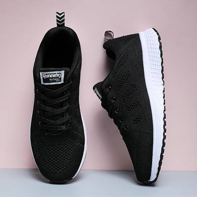 Baskets Orthopédiques Légères et Respirantes - Sneakers Noir Unisexes pour le Sport et le Quotidien