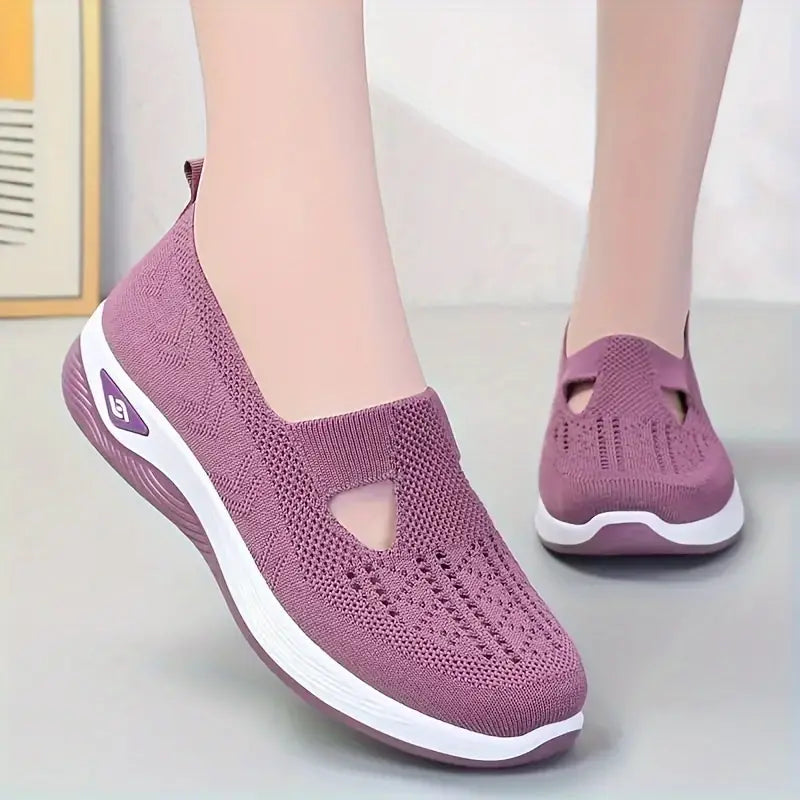 Chaussures Orthopédiques Confort Plus en Violet – Chaussures de Marche Légères et Respirantes