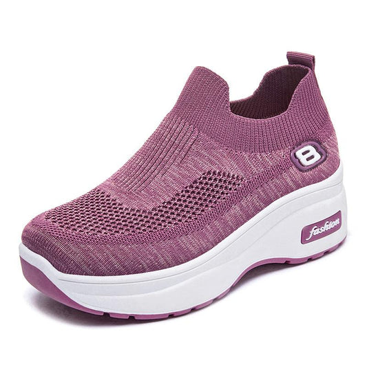 Baskets Orthopédiques Respirantes pour Femme - Confort et Style en Violet