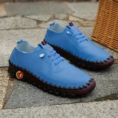 Chaussures de Marche Orthopédiques Flexibles en Bleu - Sneakers Confortables et Respirantes pour Femme