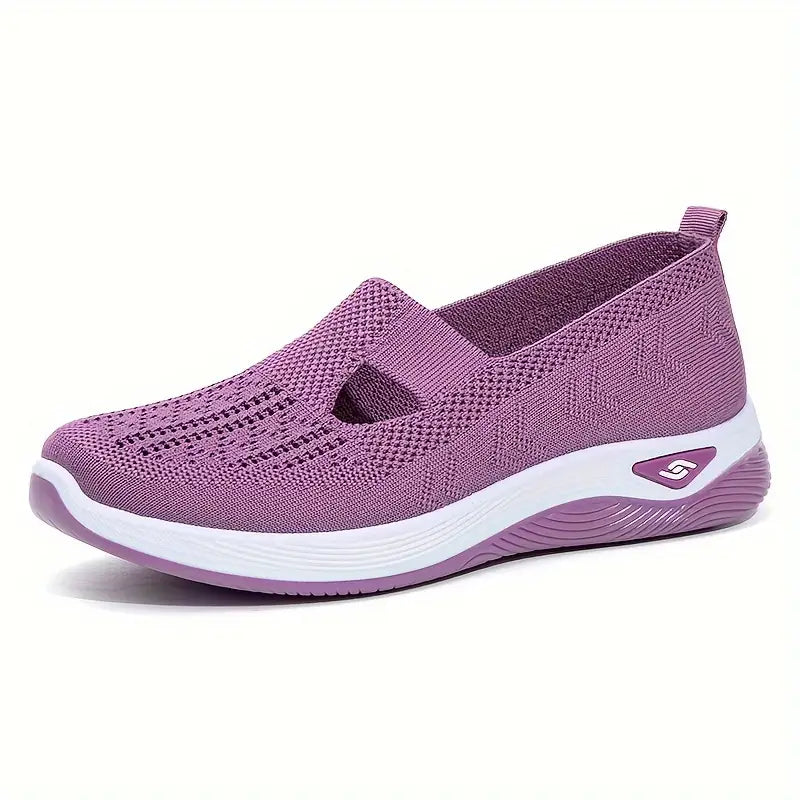 Chaussures Orthopédiques Confort Plus en Violet – Chaussures de Marche Légères et Respirantes