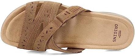Sandales Orthopédiques en Cuir Suédé Marron - Style et Soutien pour Femmes