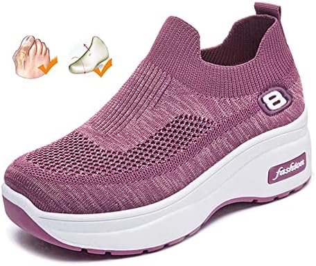 Baskets Orthopédiques Respirantes pour Femme - Confort et Style en Violet