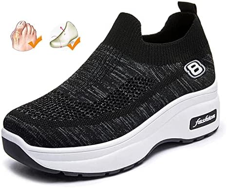 Baskets Orthopédiques Respirantes pour Femme - Confort et Style en Noir
