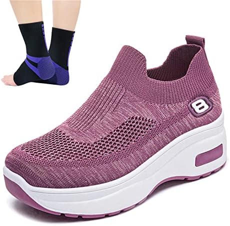 Baskets Orthopédiques Respirantes pour Femme - Confort et Style en Violet