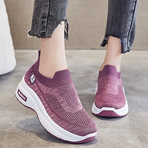 Baskets Orthopédiques Respirantes pour Femme - Confort et Style en Violet