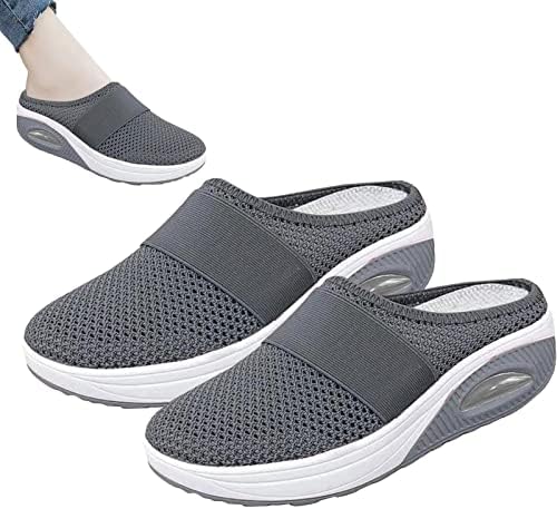 Sabots / Mules Orthopédiques Respirants Gris Confort Plus - Offrez à Vos Pieds le Meilleur du Confort