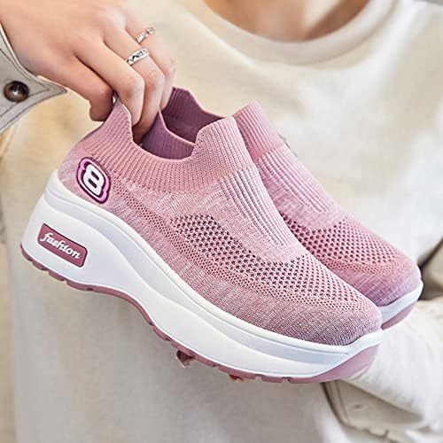 Baskets Orthopédiques Respirantes pour Femme - Confort et Style en Rose
