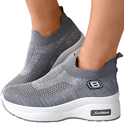 Baskets Orthopédiques Respirantes pour Femme - Confort et Style en Gris