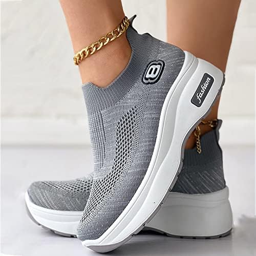 Baskets Orthopédiques Respirantes pour Femme - Confort et Style en Gris