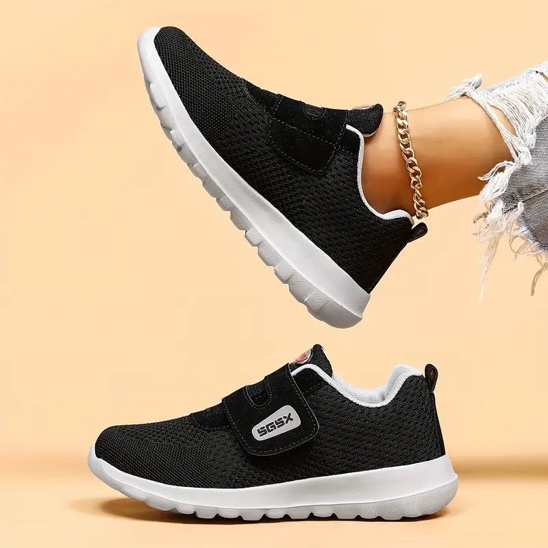 Baskets légères et respirantes à scratch pour femme - Confort et style décontracté