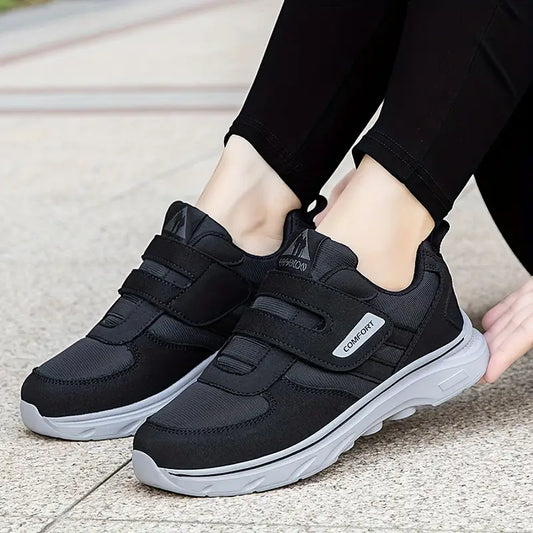 Baskets Orthopédiques pour Homme avec Fermeture Velcro - Noir