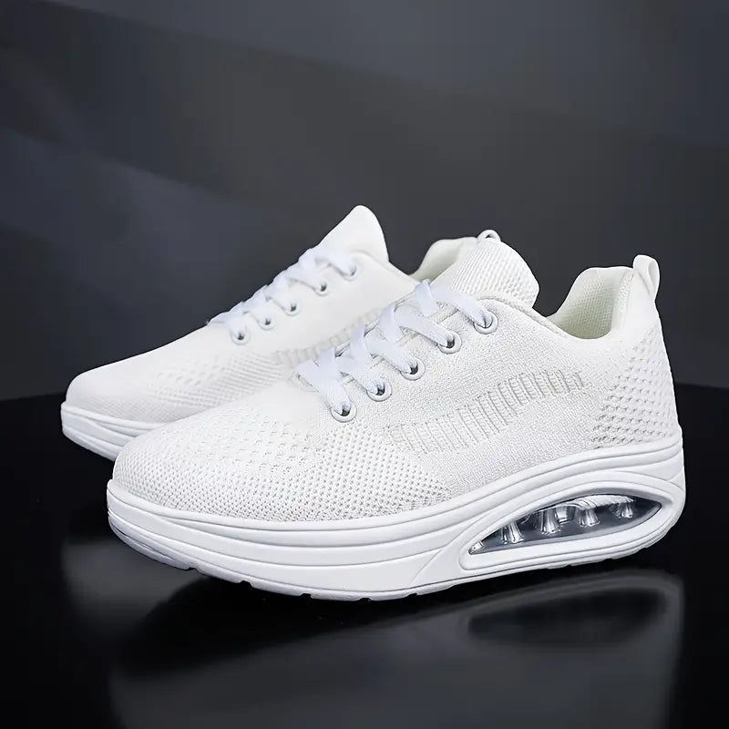 Baskets Orthopédiques Femme Confort Respirant Semelle Air - Blanc
