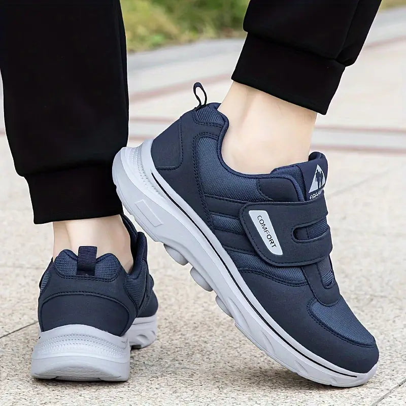 Baskets Orthopédiques pour Homme avec Fermeture Velcro - Bleu