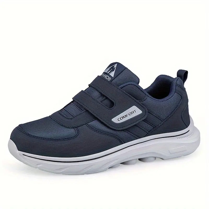 Baskets Orthopédiques pour Homme avec Fermeture Velcro - Bleu