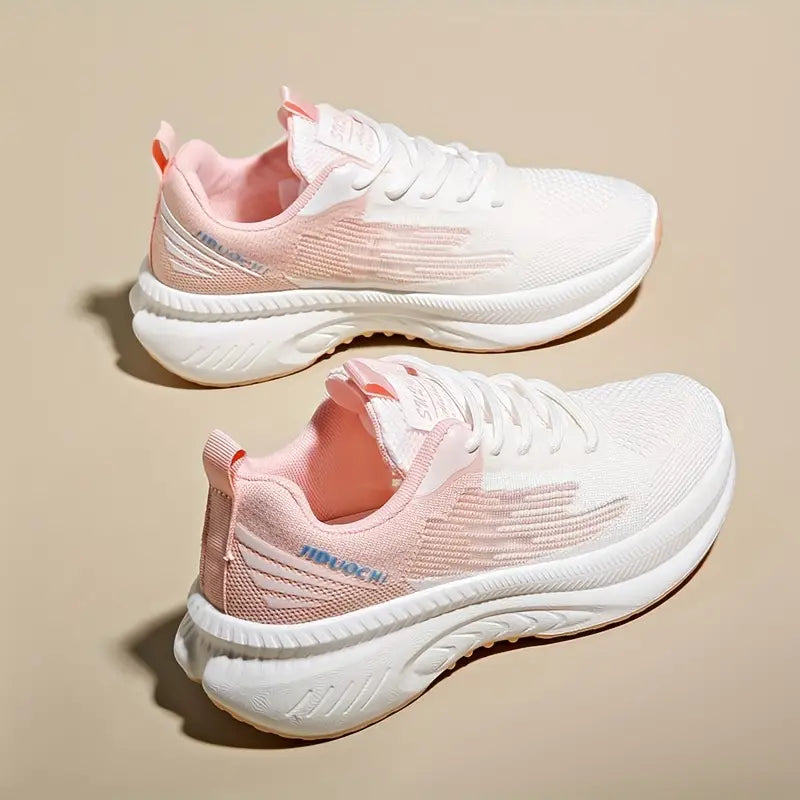 Baskets Femme Respirantes et Ultra Légères Orthopédiques - Rose