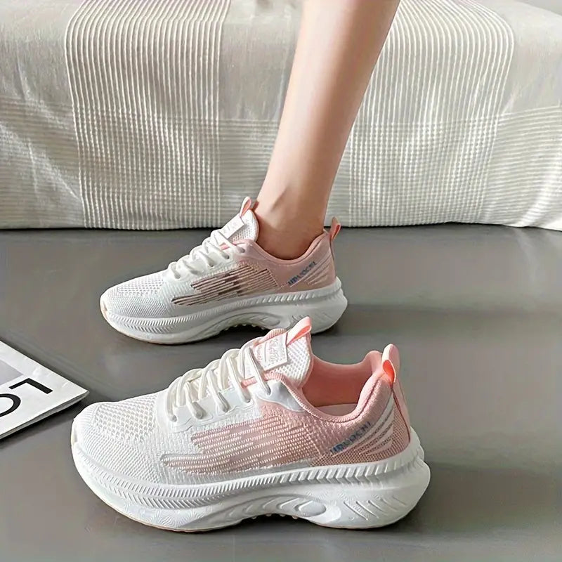 Baskets Femme Respirantes et Ultra Légères Orthopédiques - Rose