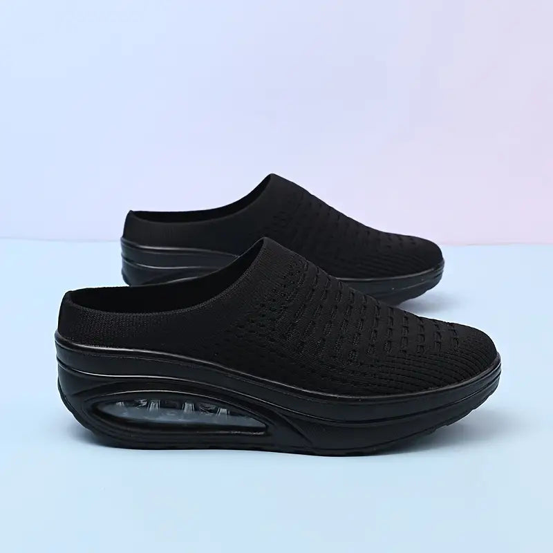 Chaussures Noires Respirantes avec Semelle Air Cushion - Confort et Légèreté