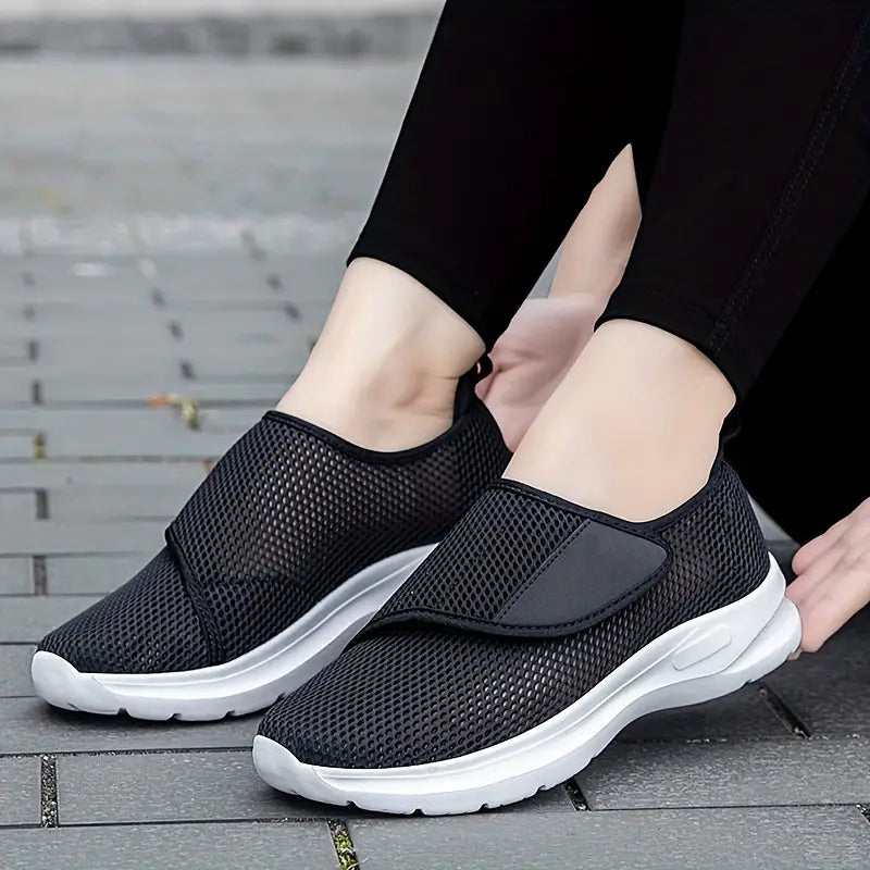 Chaussures Orthopédiques Respirantes Femme - Confort et Légèreté - Noir