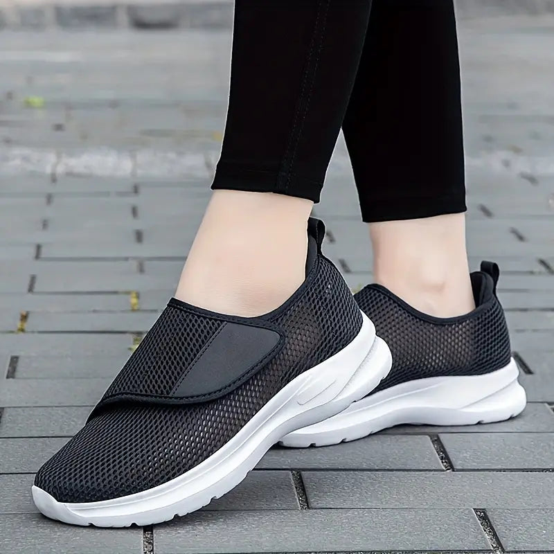 Chaussures Orthopédiques Respirantes Femme - Confort et Légèreté - Noir