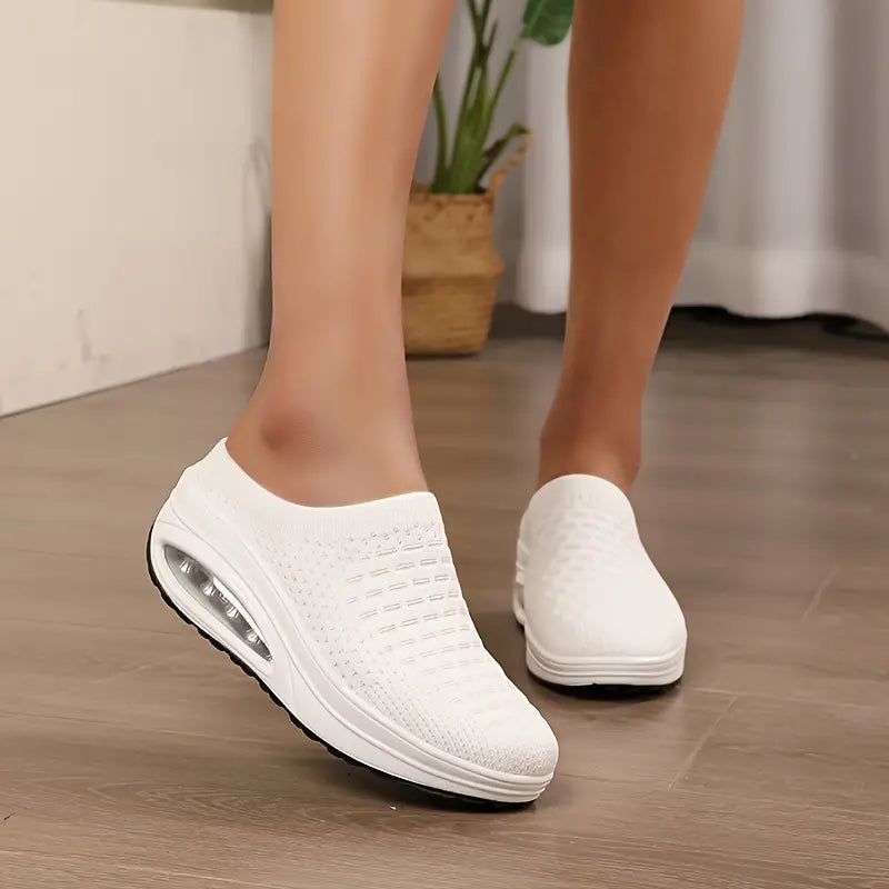 Chaussures Blancs Respirantes avec Semelle Air Cushion - Confort et Légèreté