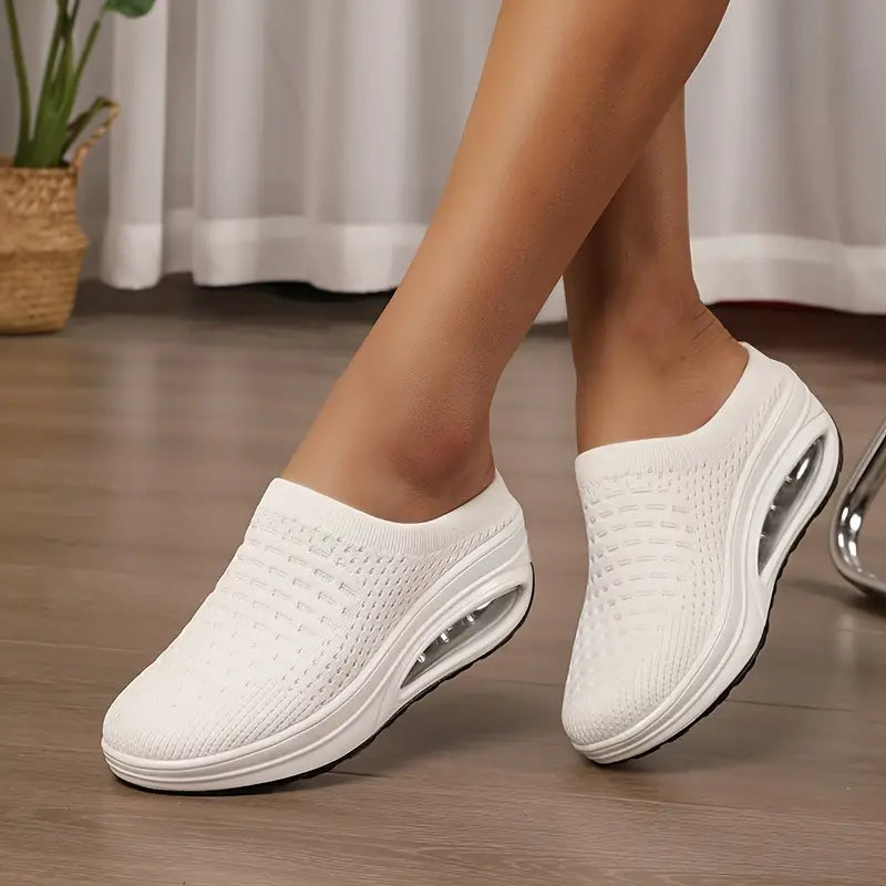 Chaussures Blancs Respirantes avec Semelle Air Cushion - Confort et Légèreté