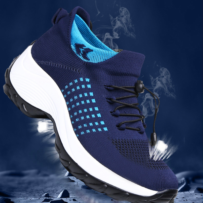 Baskets Orthopédiques Confort Sport Bleues - Performance et Style au Quotidien