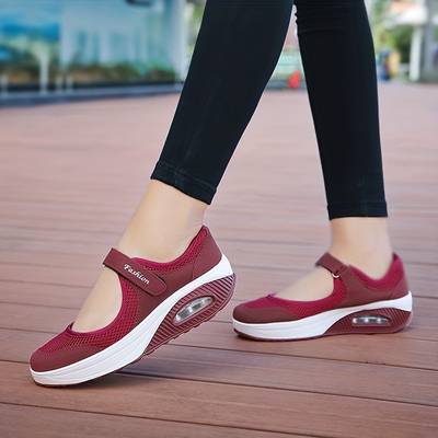 Chaussures Orthopédiques Rouges à Scratch Confort Plus - Alliez Style et Bien-être