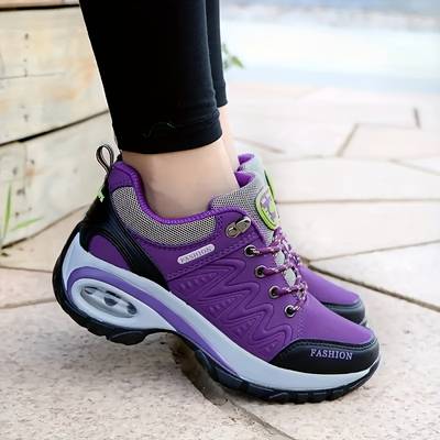 Chaussures de Randonnée Orthopédiques Violettes pour Femmes - Confort et Style