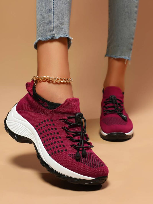 Baskets Orthopédiques Confort Sport Rouge - Performance et Style au Quotidien