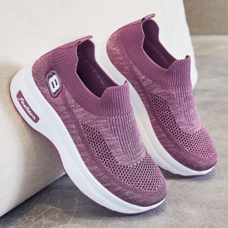 Baskets Orthopédiques Respirantes pour Femme - Confort et Style en Violet