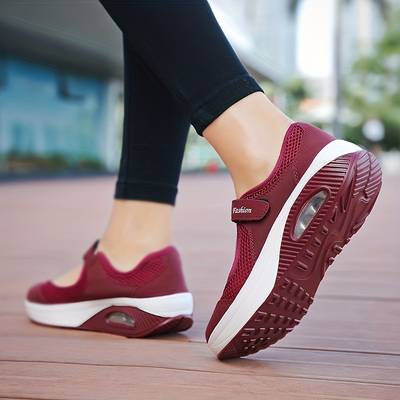 Chaussures Orthopédiques Rouges à Scratch Confort Plus - Alliez Style et Bien-être