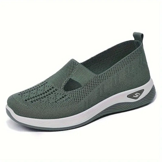 Chaussures Orthopédiques Confort Plus en Vert – Chaussures de Marche Légères et Respirantes