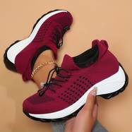Baskets Orthopédiques Confort Sport Rouge - Performance et Style au Quotidien