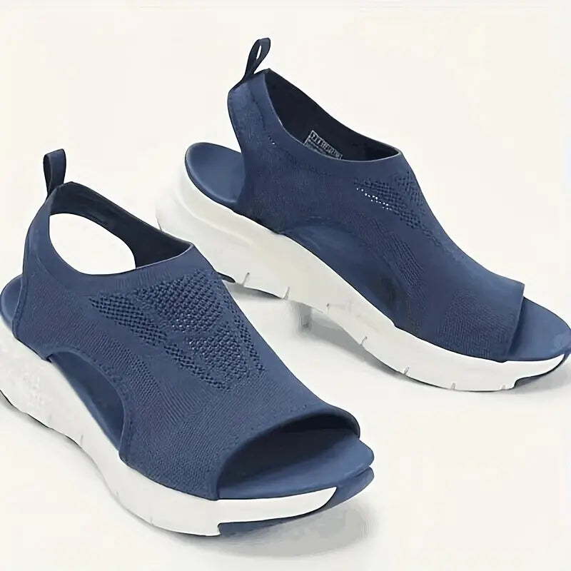 Sandales Orthopédiques Ultra-Confort en Bleu pour Femme - Respirantes, Antidérapantes et Stylées