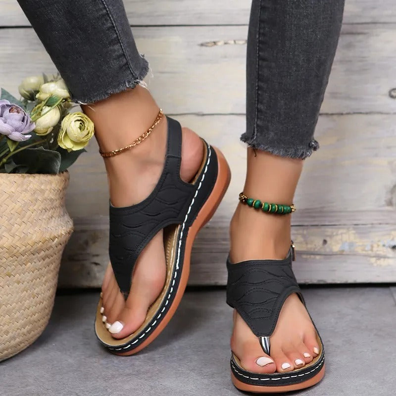 Sandales Orthopédiques Légères et Élégantes - Tongs Confortables avec Boucle Réglable