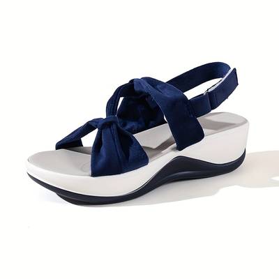 Sandales Orthopédiques Bleues à Plateforme pour Femmes - Confort et Soutien pour Vos Pieds