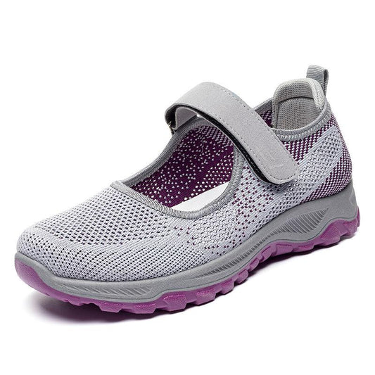 Chaussures de Marche Orthopédiques Respirantes à Scratch pour Femmes - Confort et Soutien Ultimes