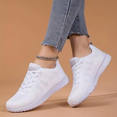 Baskets Orthopédiques Légères et Respirantes - Sneakers Blanche Unisexes pour le Sport et le Quotidien