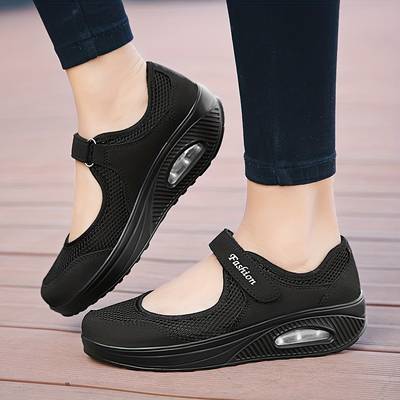 Chaussures Orthopédiques Noires à Scratch Confort Plus - Alliez Style et Bien-être