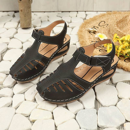 Sandales Orthopédiques Confort Plus Noires - Équilibre Parfait entre Style et Bien-être