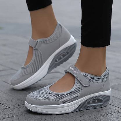Chaussures Orthopédiques Grises à Scratch Confort Plus - Alliez Style et Bien-être
