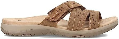 Sandales Orthopédiques en Cuir Suédé Marron - Style et Soutien pour Femmes