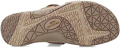 Sandales Orthopédiques en Cuir Suédé Marron - Style et Soutien pour Femmes