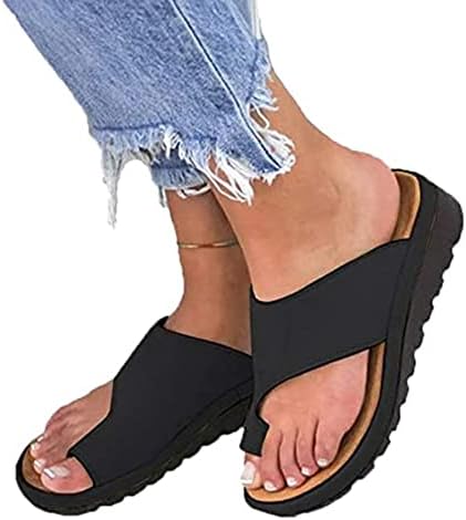 Sandale Orthopédique Correctrice Hallux Valgus Noires Femmes - Alliez Confort et Élégance au Quotidien