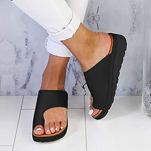 Sandale Orthopédique Correctrice Hallux Valgus Noires Femmes - Alliez Confort et Élégance au Quotidien